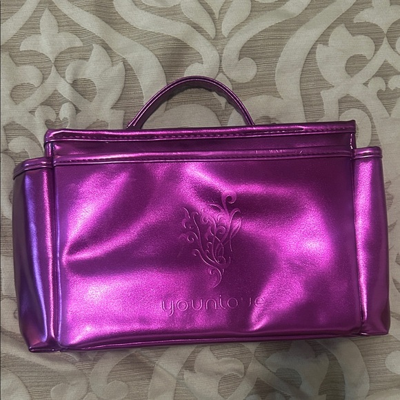 Younique Metallic Purple Cosmetic Bag - Picture 1 of 3